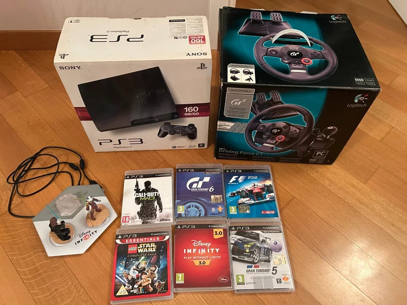 PS3 BUNDLE CON VOLANTE E DISNEY INFINITY