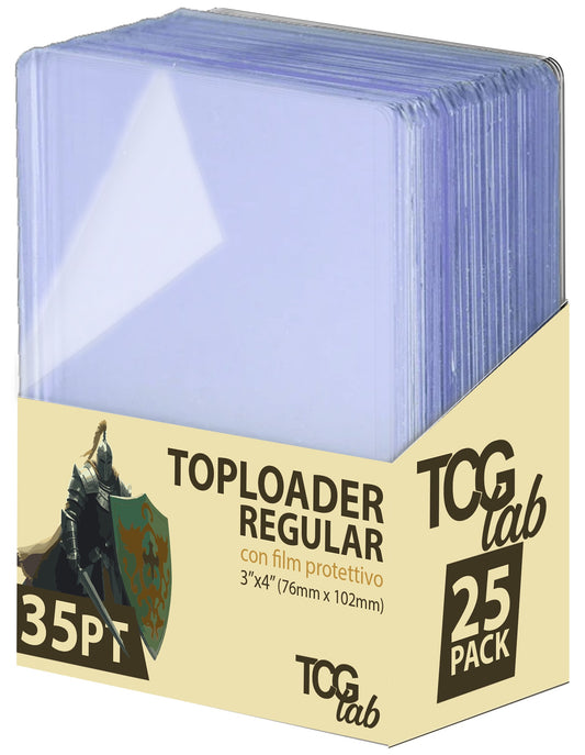 Box 25 Toploader - Classic Blue con Film Protettivo