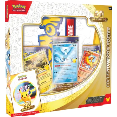 Pokemon Collezione con Poster 30° Anniversario ITA Sealed Italiano Sigillata