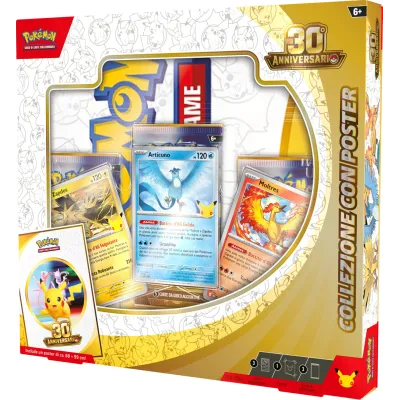 Pokemon Collezione con Poster 30° Anniversario ITA Sealed Italiano Sigillata